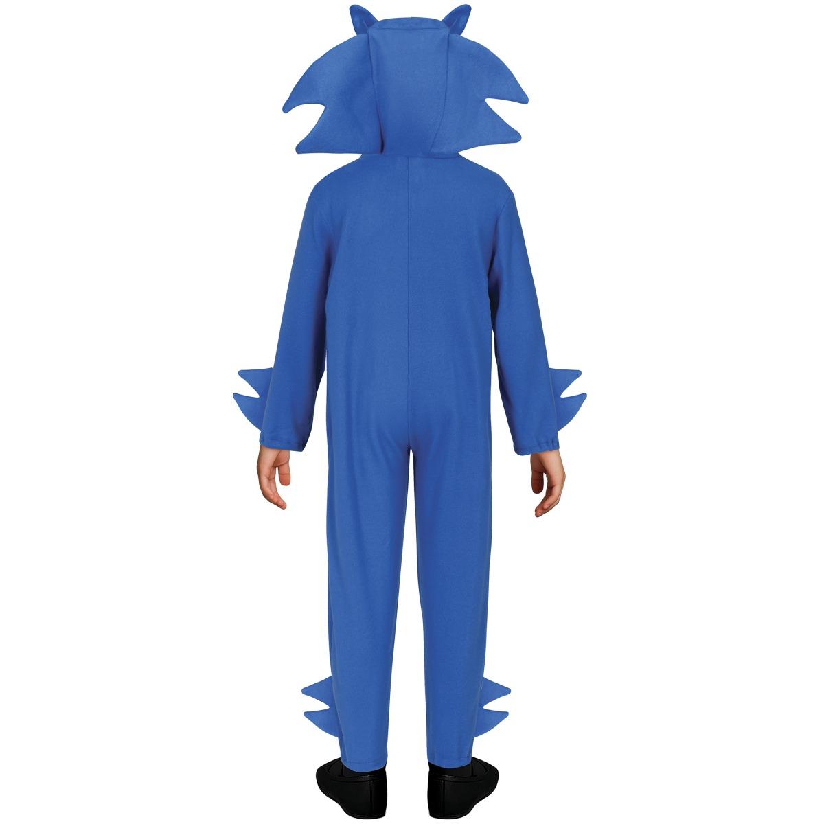 Costume sonic riccio blu