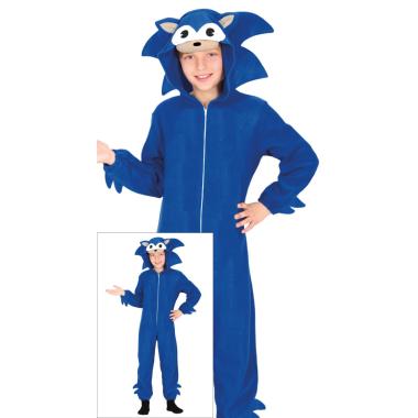 Costume sonic riccio blu