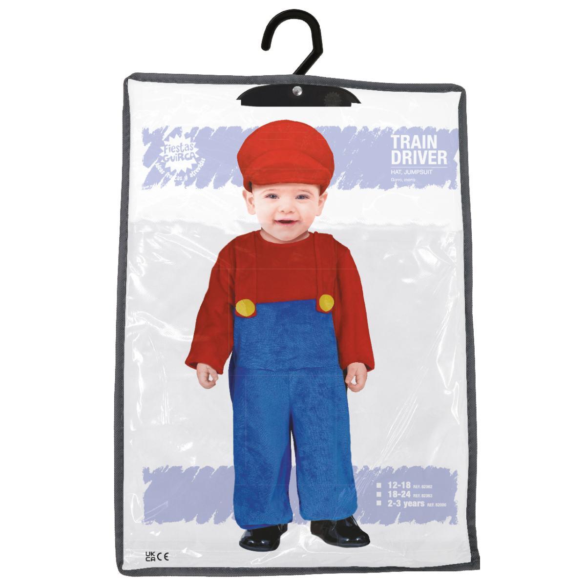 Costume tuta idraulico blu super mario
