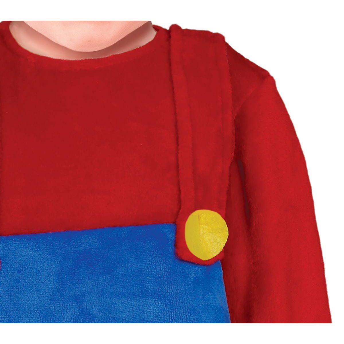 Costume tuta idraulico blu super mario
