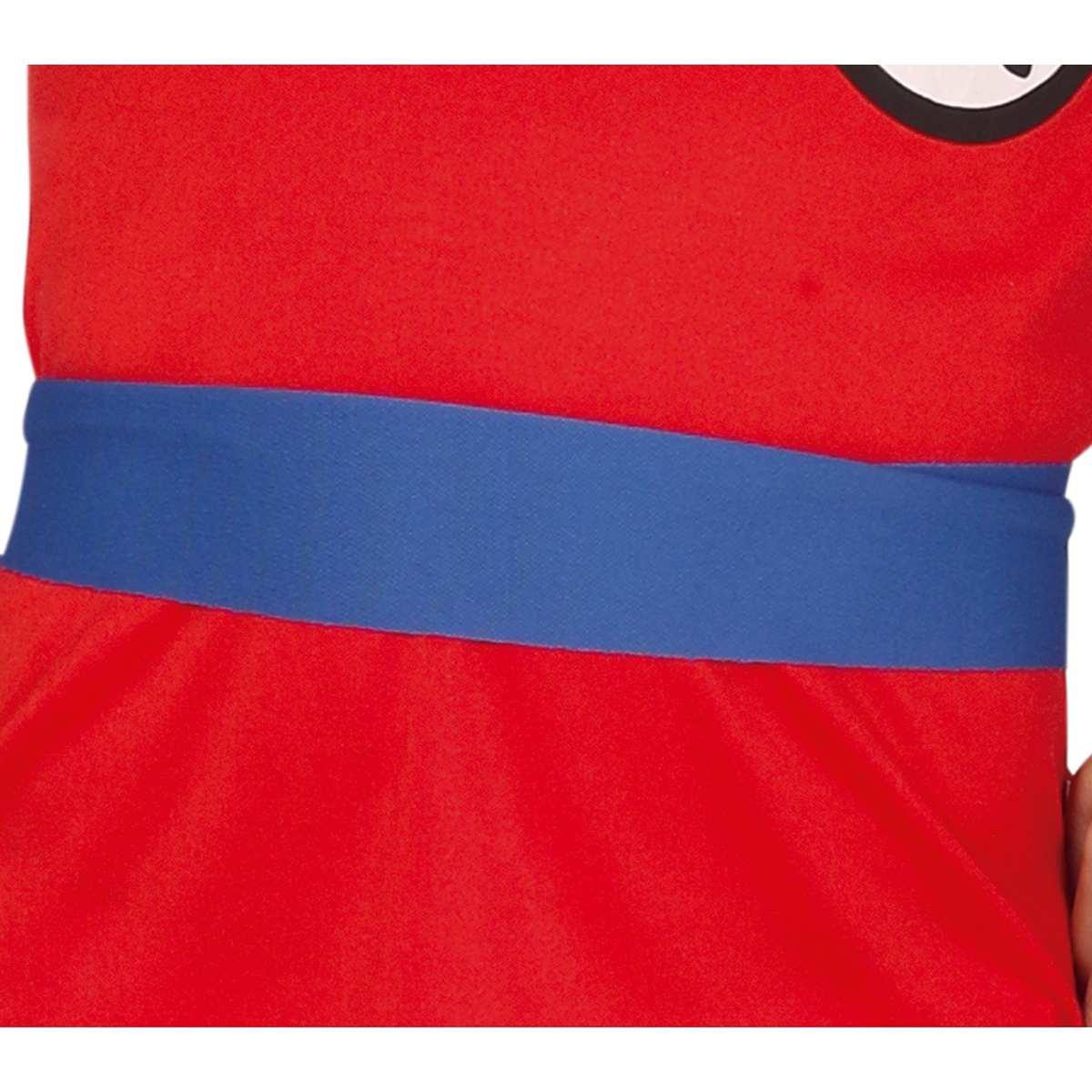 Costume lottatore karate ninja rosso