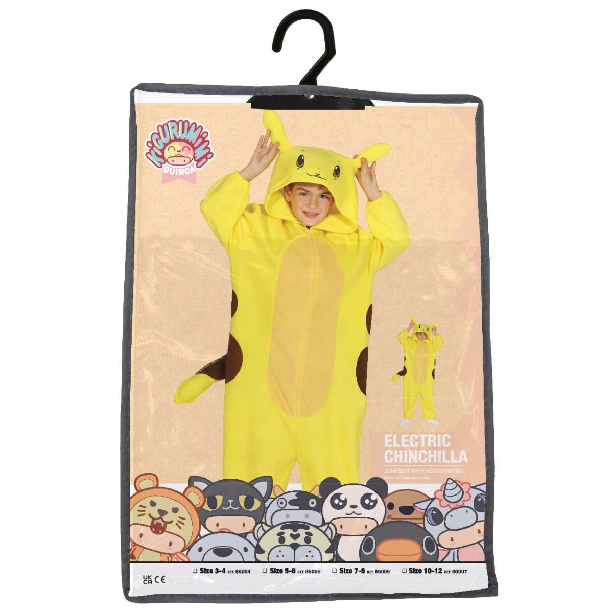 Costume cincilla pokemon giallo