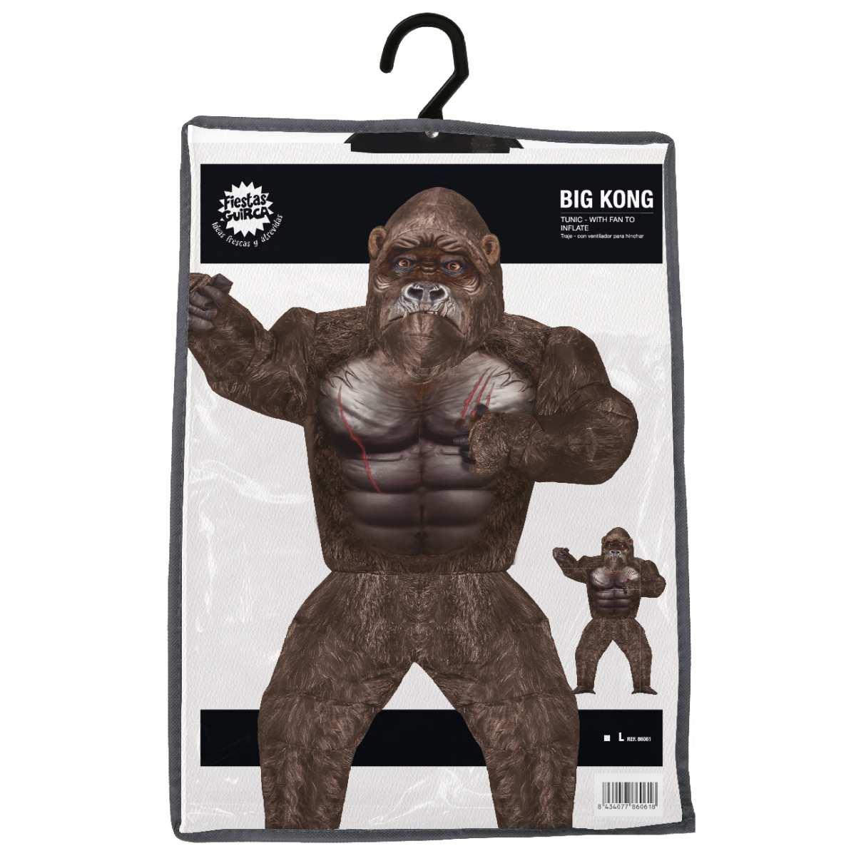 Costume scimmia king kong gonfiabile