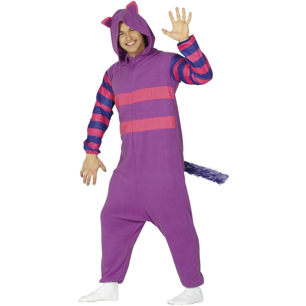 Costume gatto stregatto viola righe