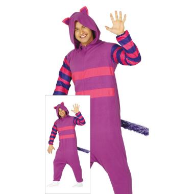 Costume gatto stregatto viola righe