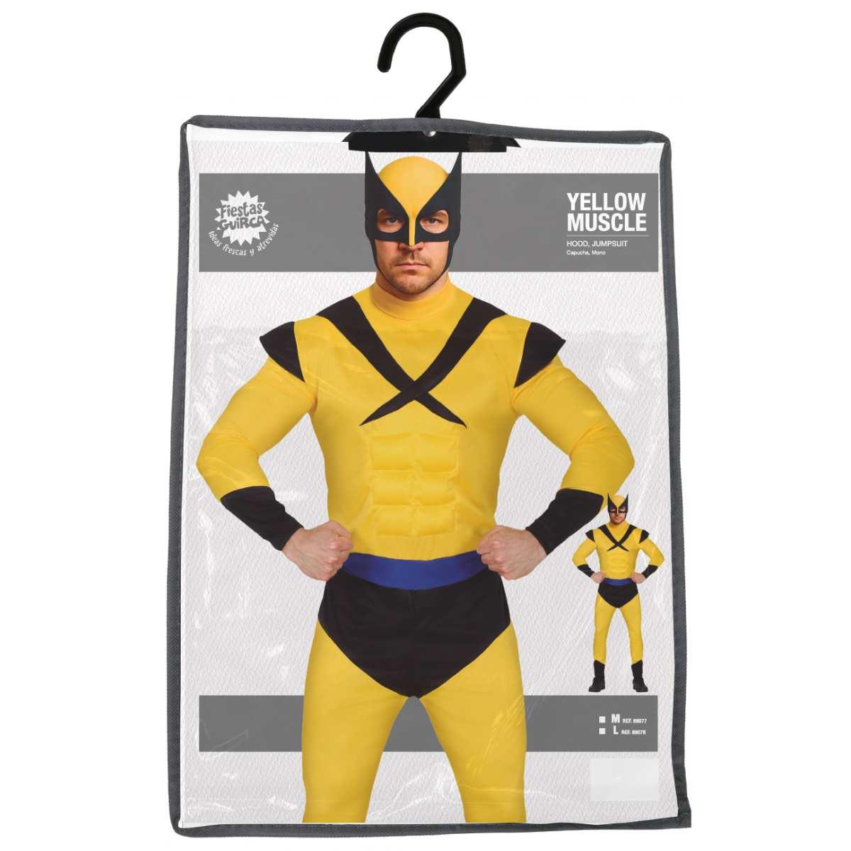 Costume eroe giallo wolverine