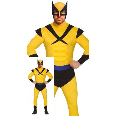 Costume eroe giallo wolverine