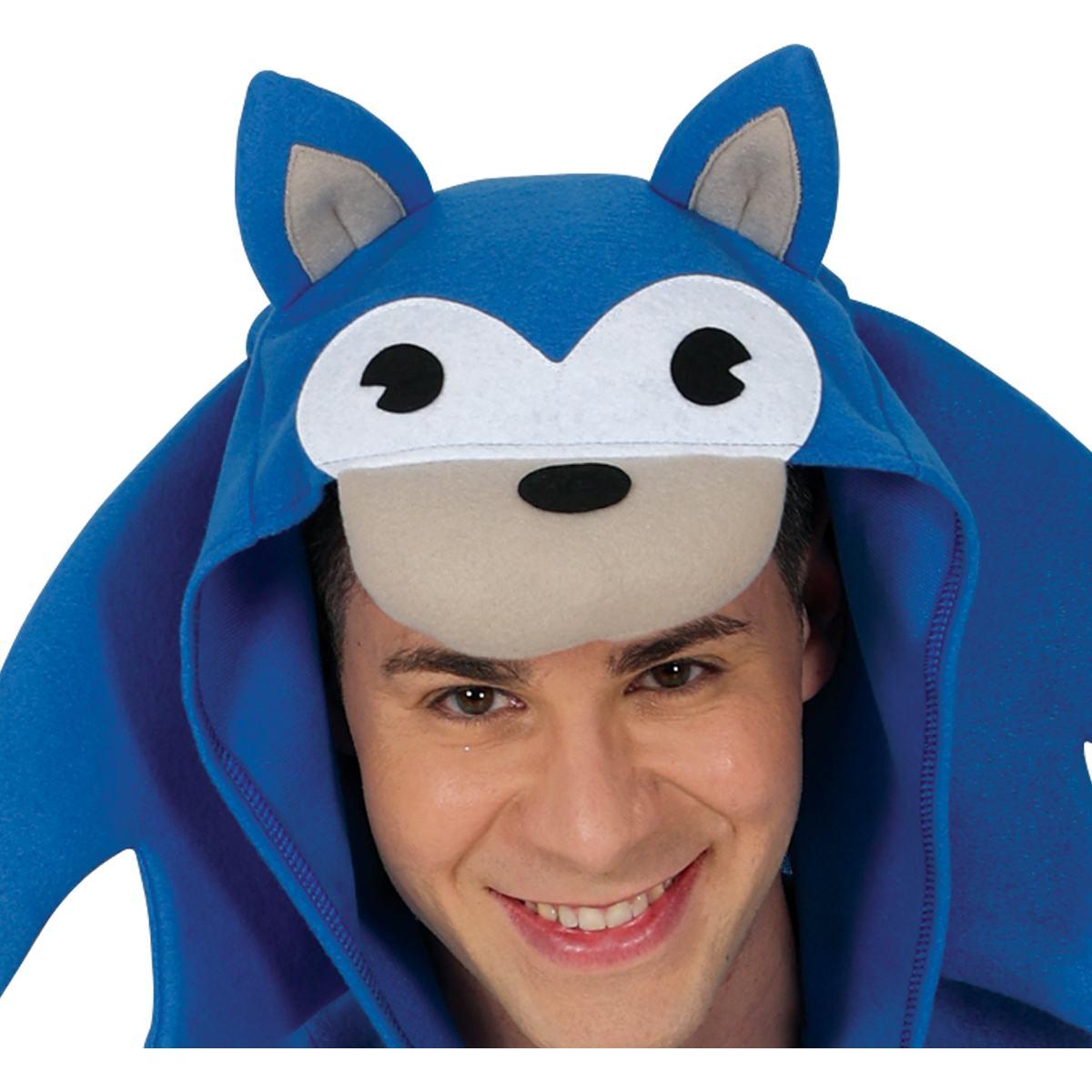 Costume sonic riccio blu