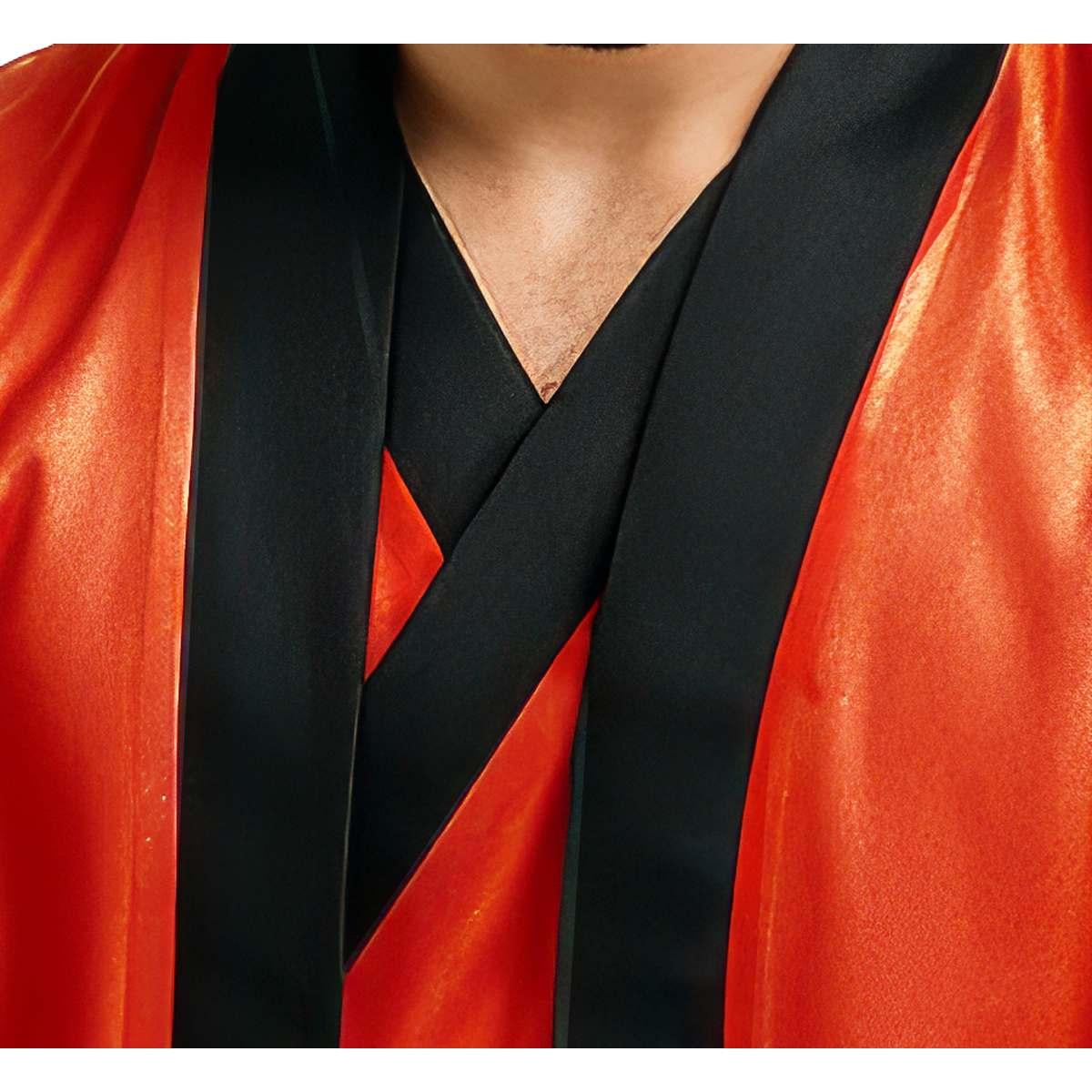 Costume kimono rosso nero