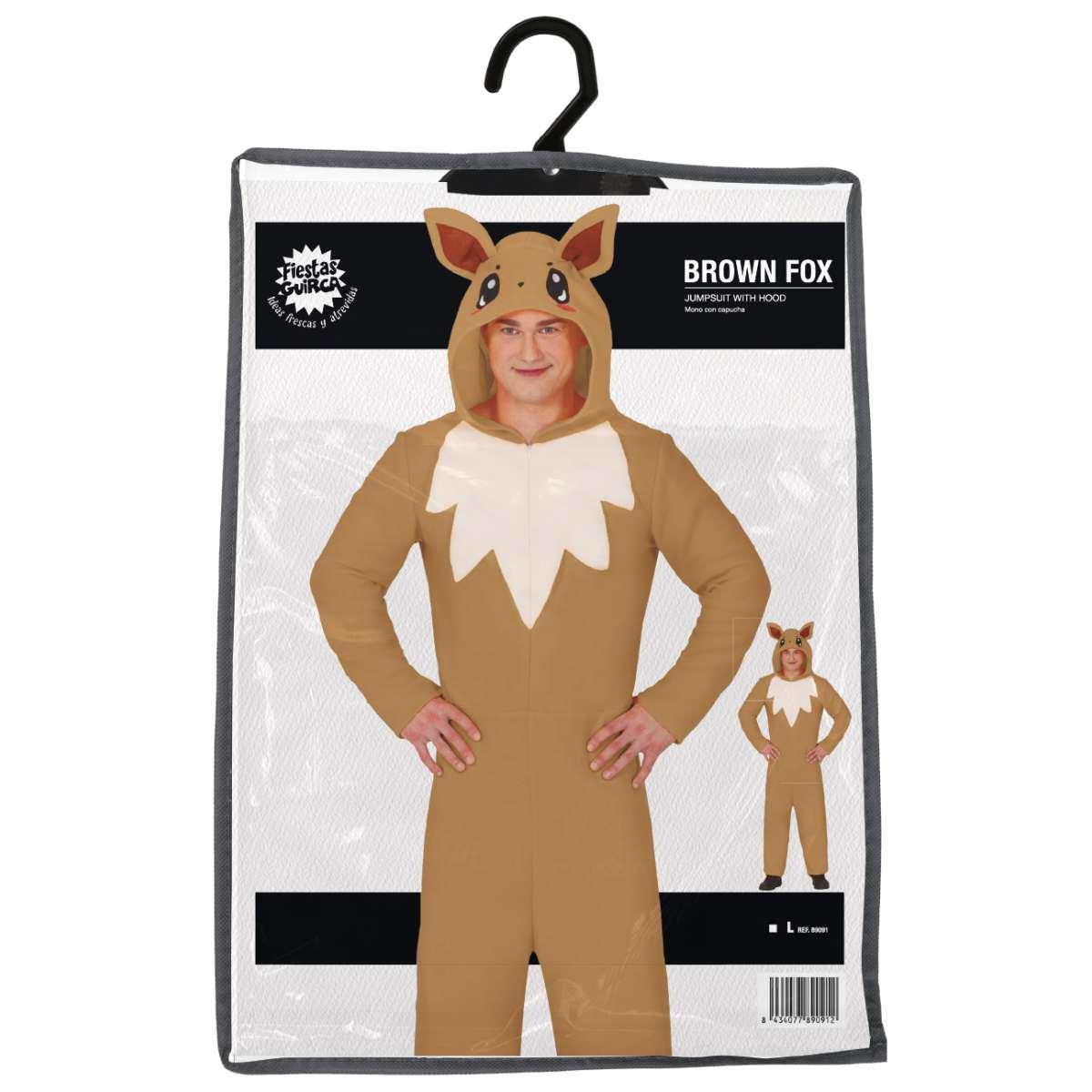 Costume volpe marrone