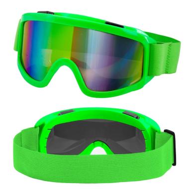 Occhiali da sci anni 80 verde fluo