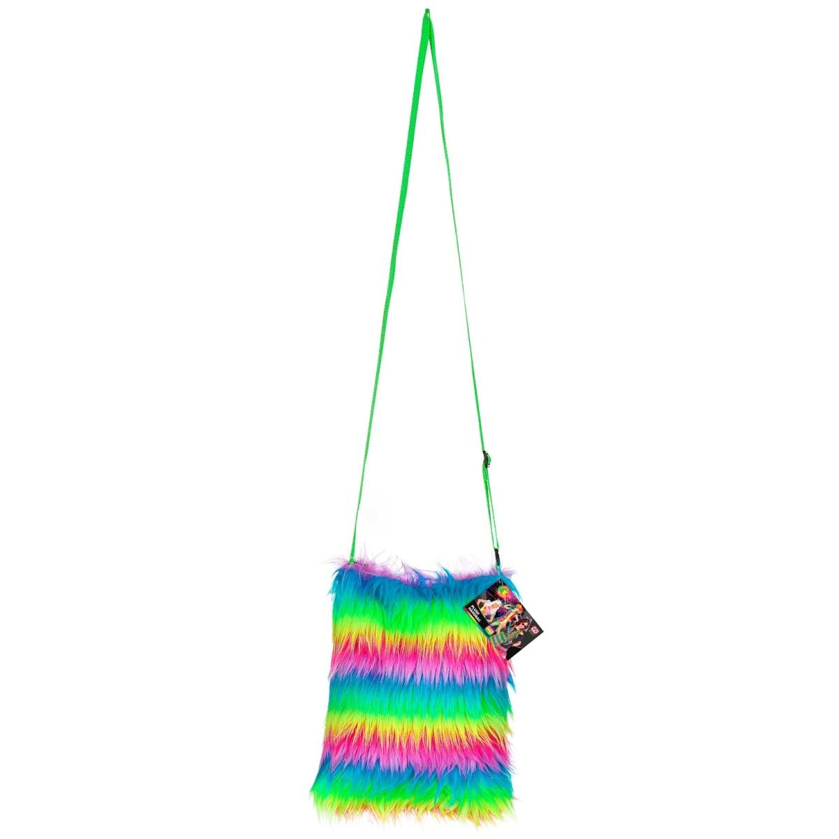 Borsa pelosa multicolor fluo