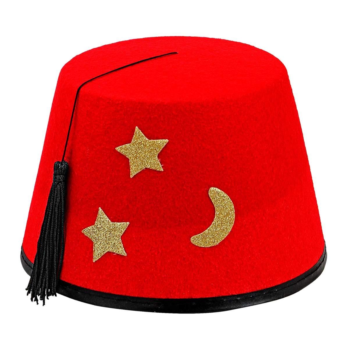 Cappello feltro turco rosso