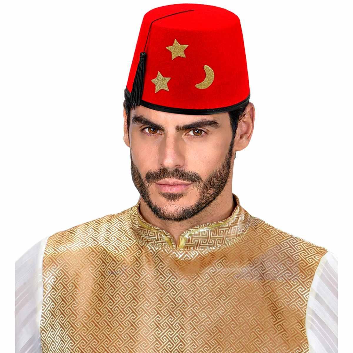 Cappello feltro turco rosso