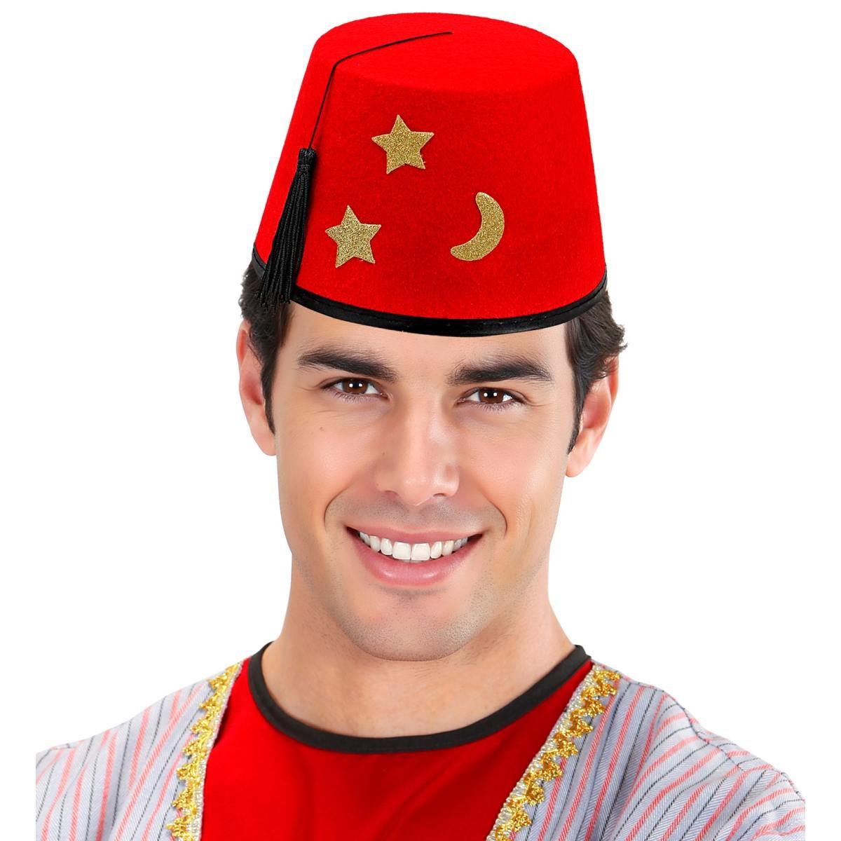 Cappello feltro turco rosso