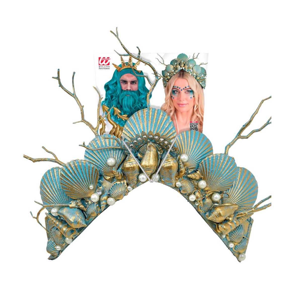 Copricapo sirena conchiglie