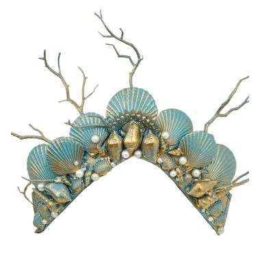 Copricapo sirena conchiglie