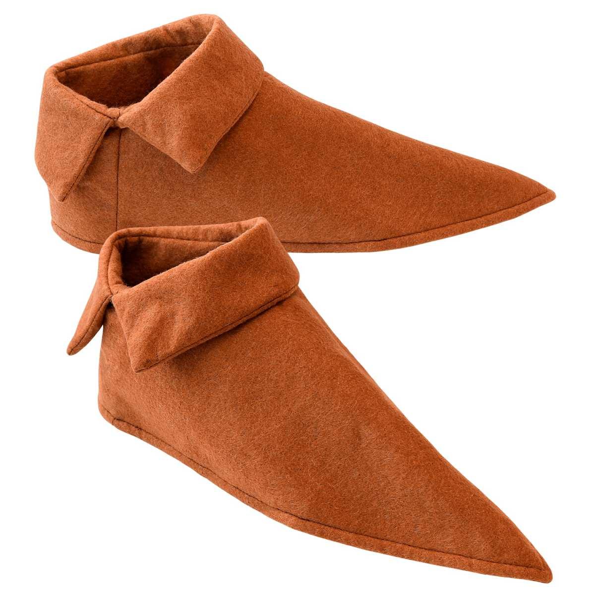 Copriscarpe medievali marroni Set 2 pz