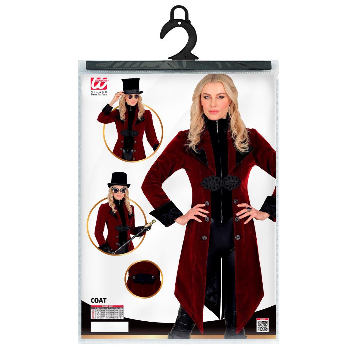Cappotto gotico bordeaux