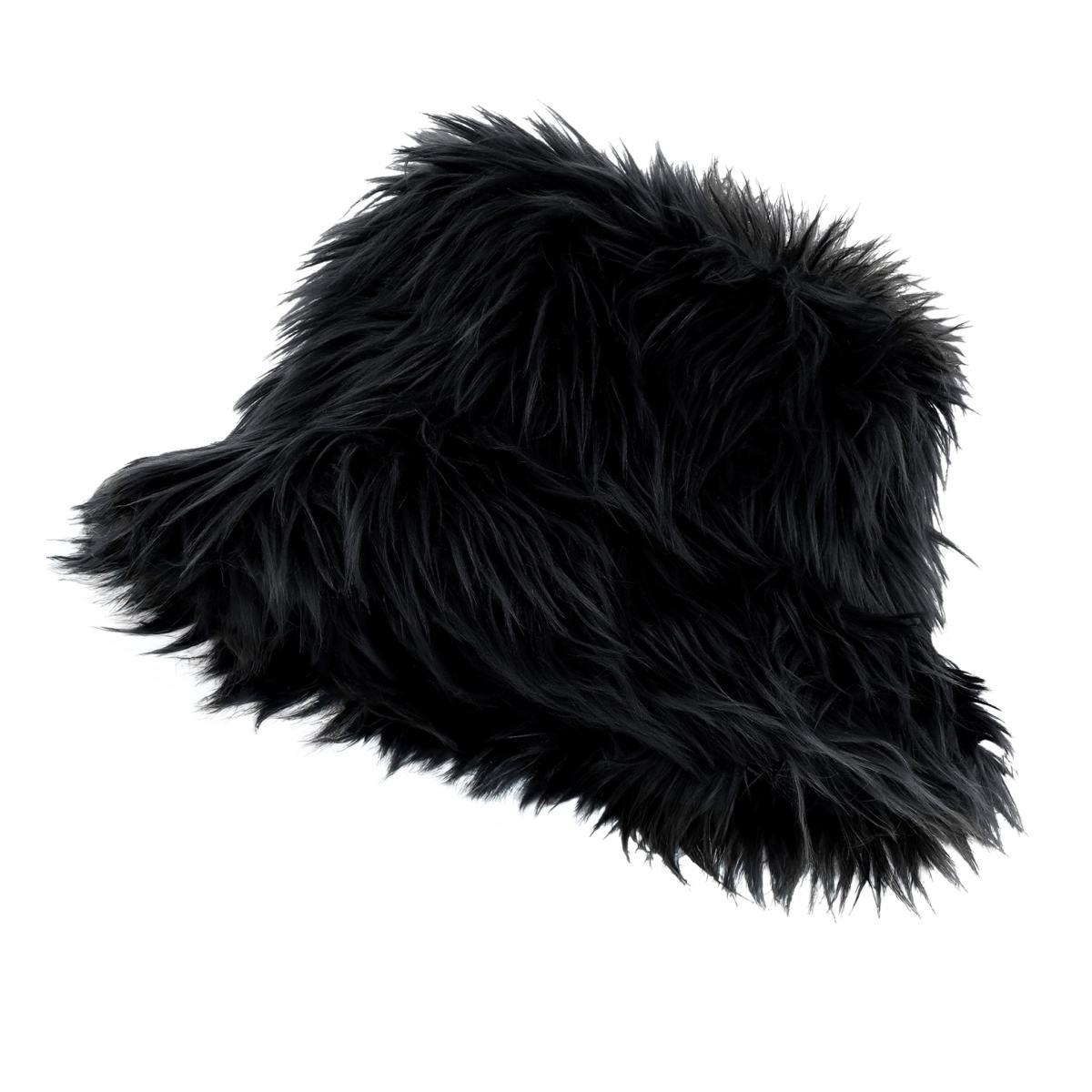 Cappello pescatore peluche nero