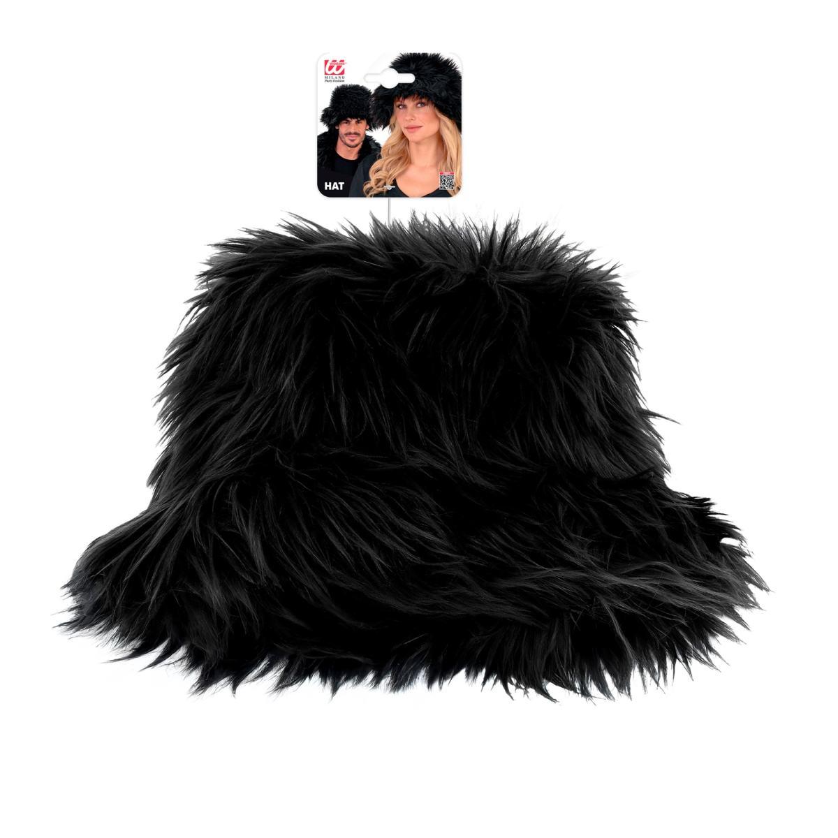 Cappello pescatore peluche nero