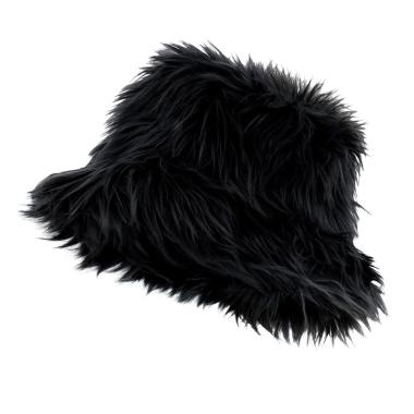 Cappello pescatore peluche nero