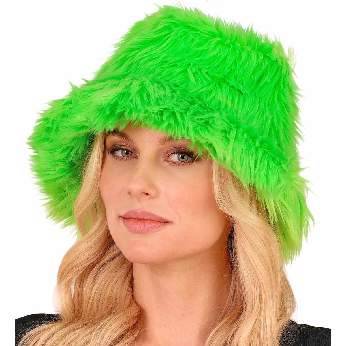 Cappello pescatore peluche verde