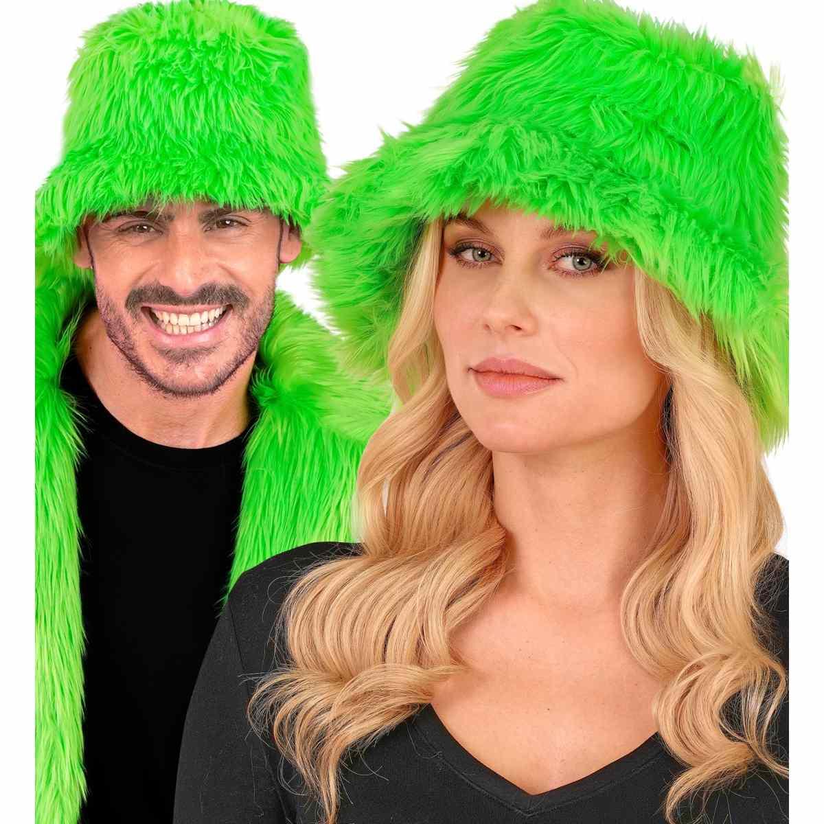 Cappello pescatore peluche verde