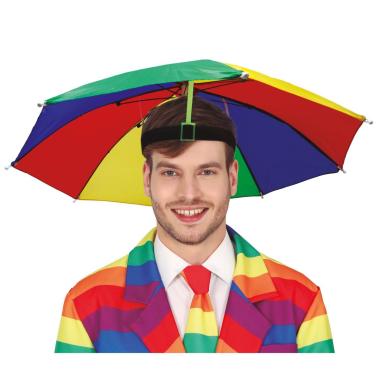Cappello ombrello multicolor da