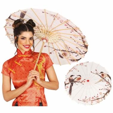 Ombrellino legno carta decori orientali