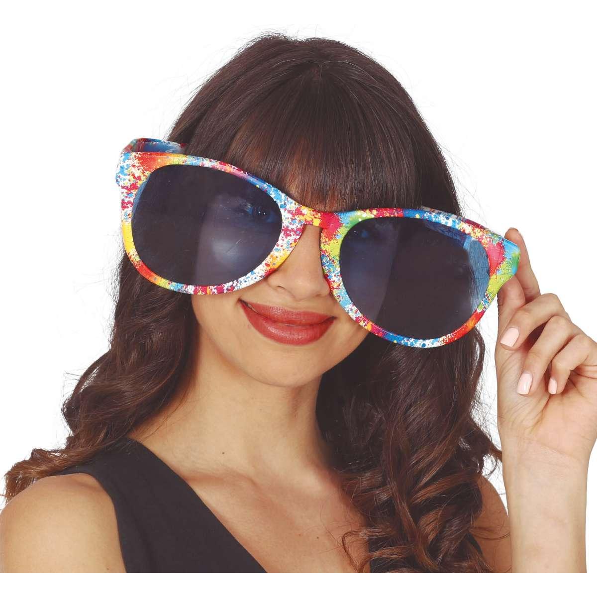 Occhiali clown maxi fiori