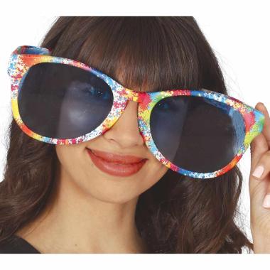 Occhiali clown maxi fiori