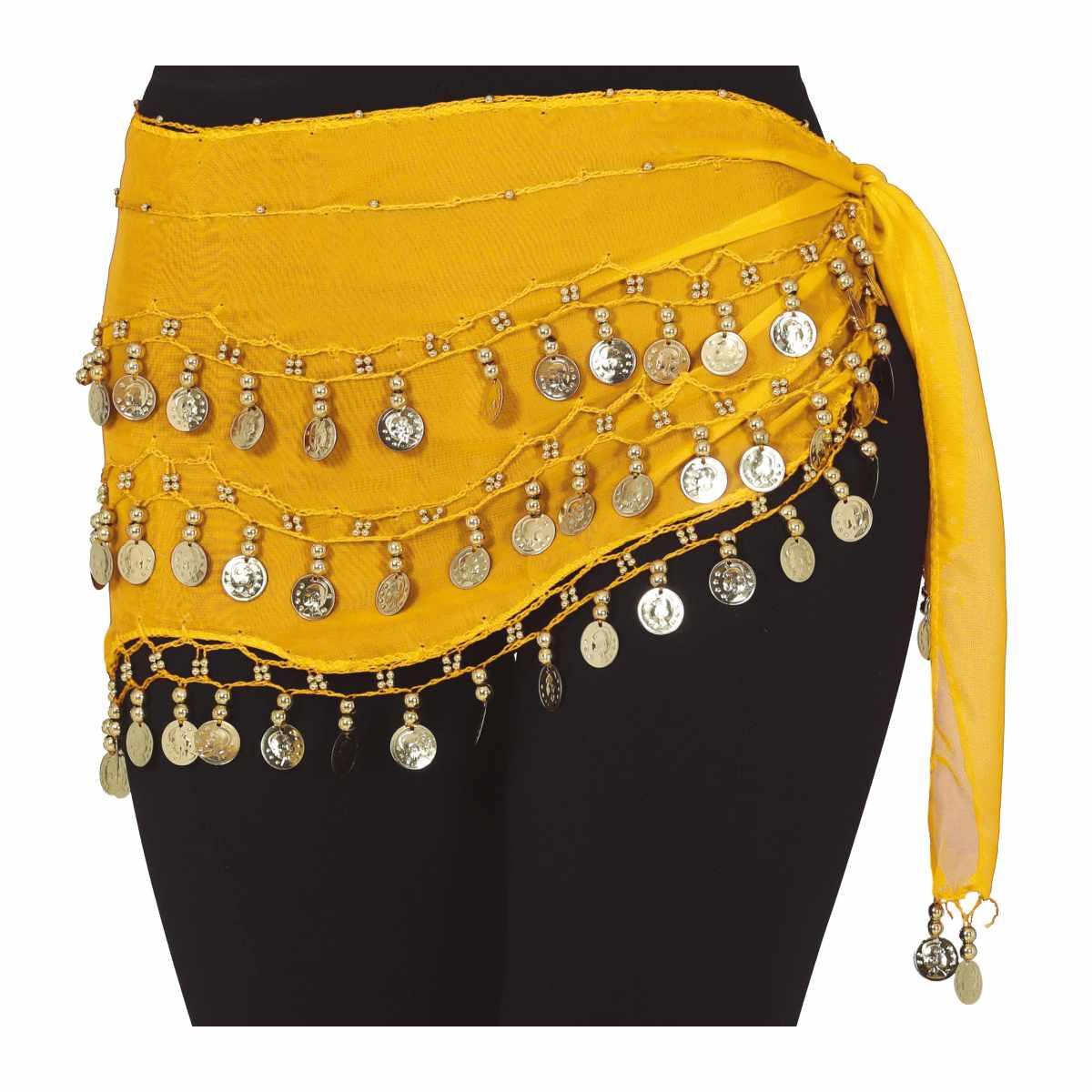 Foulard gitana giallo monete