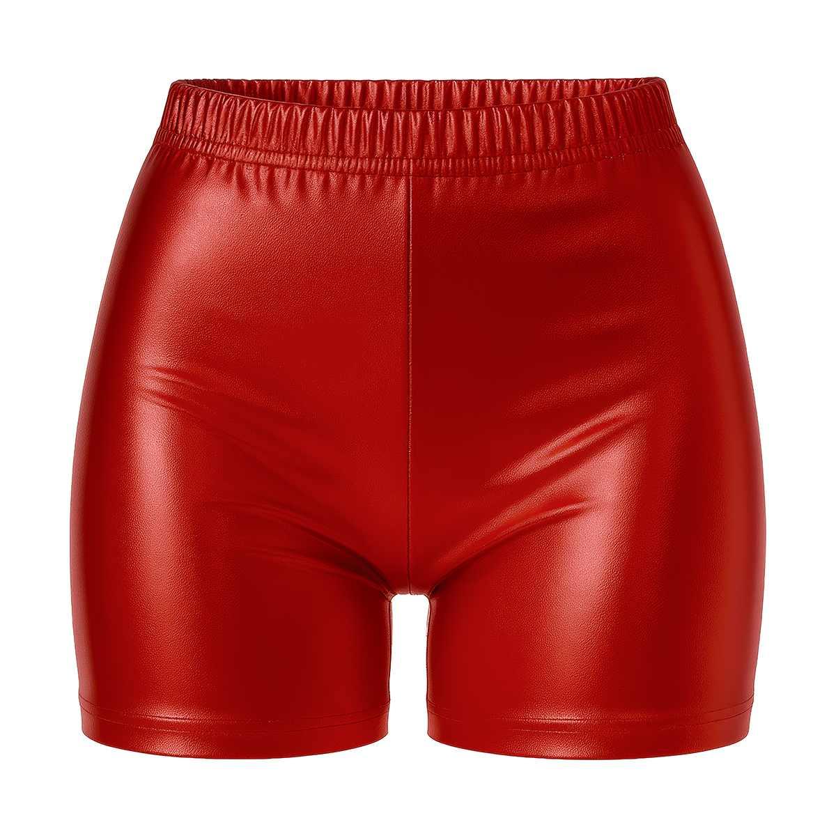 Pantaloncino rosso metallizzato