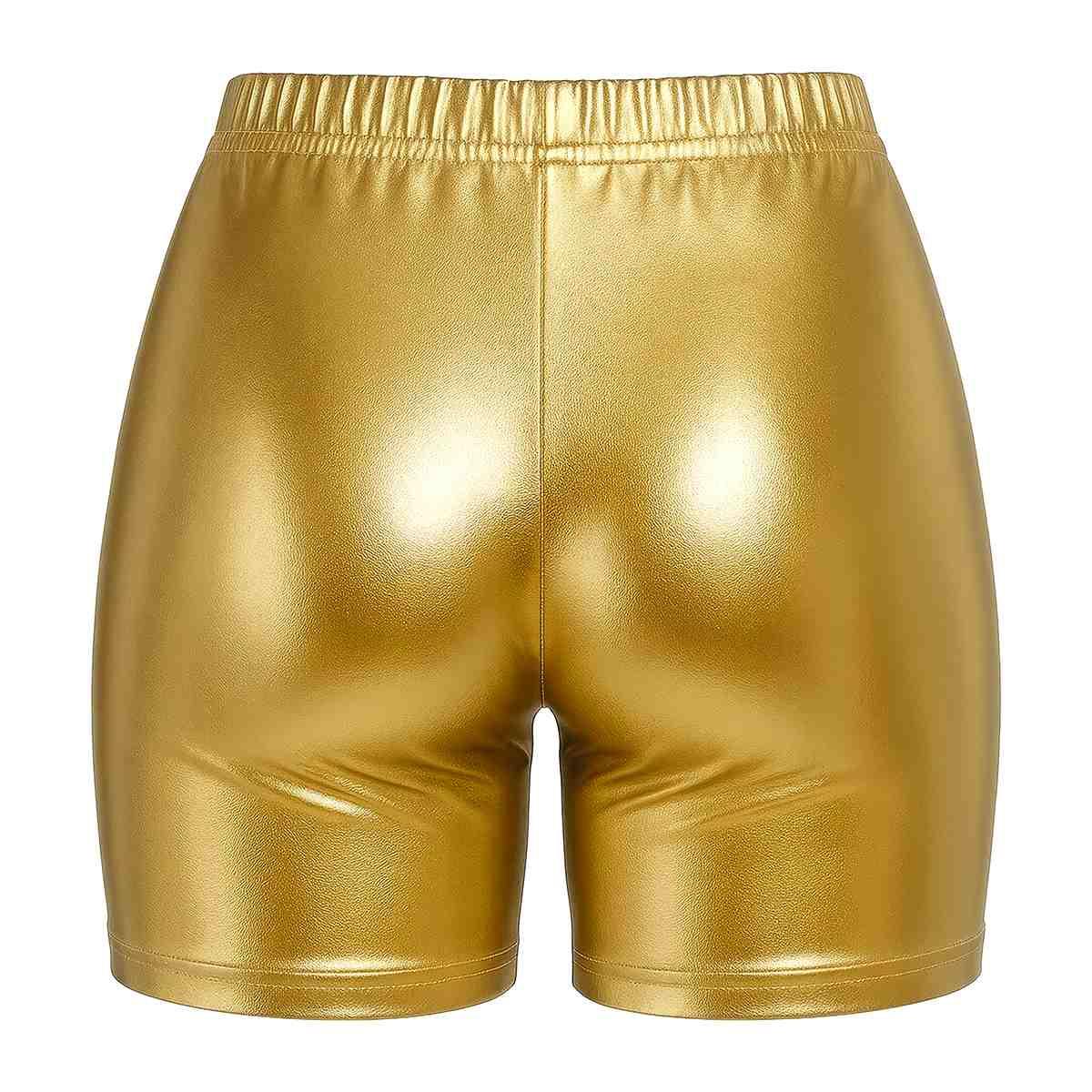 Pantaloncino oro metallizzato