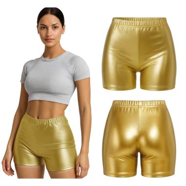 Pantaloncino oro metallizzato