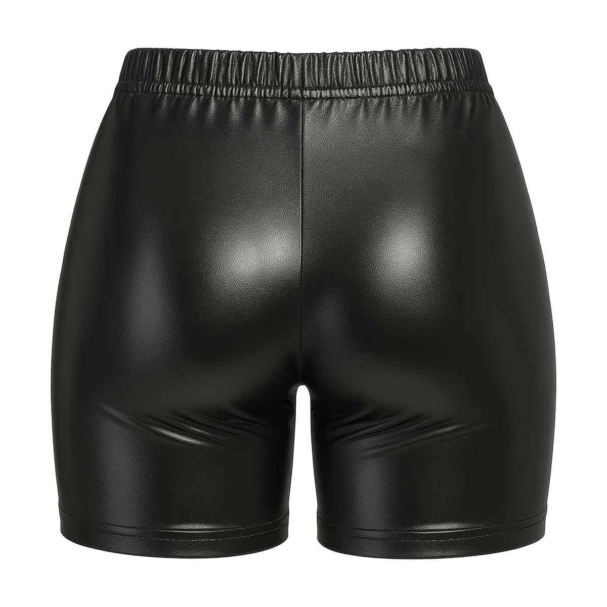 Pantaloncino nero metallizzato