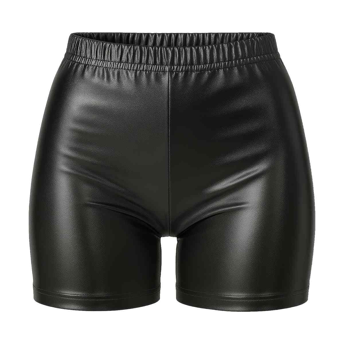 Pantaloncino nero metallizzato