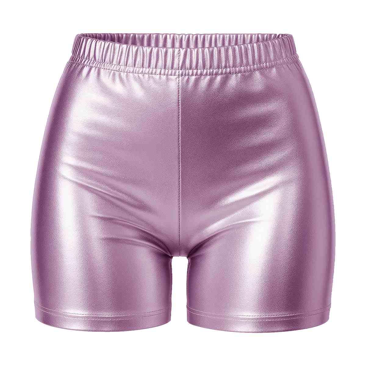 Pantaloncino rosa metallizzato