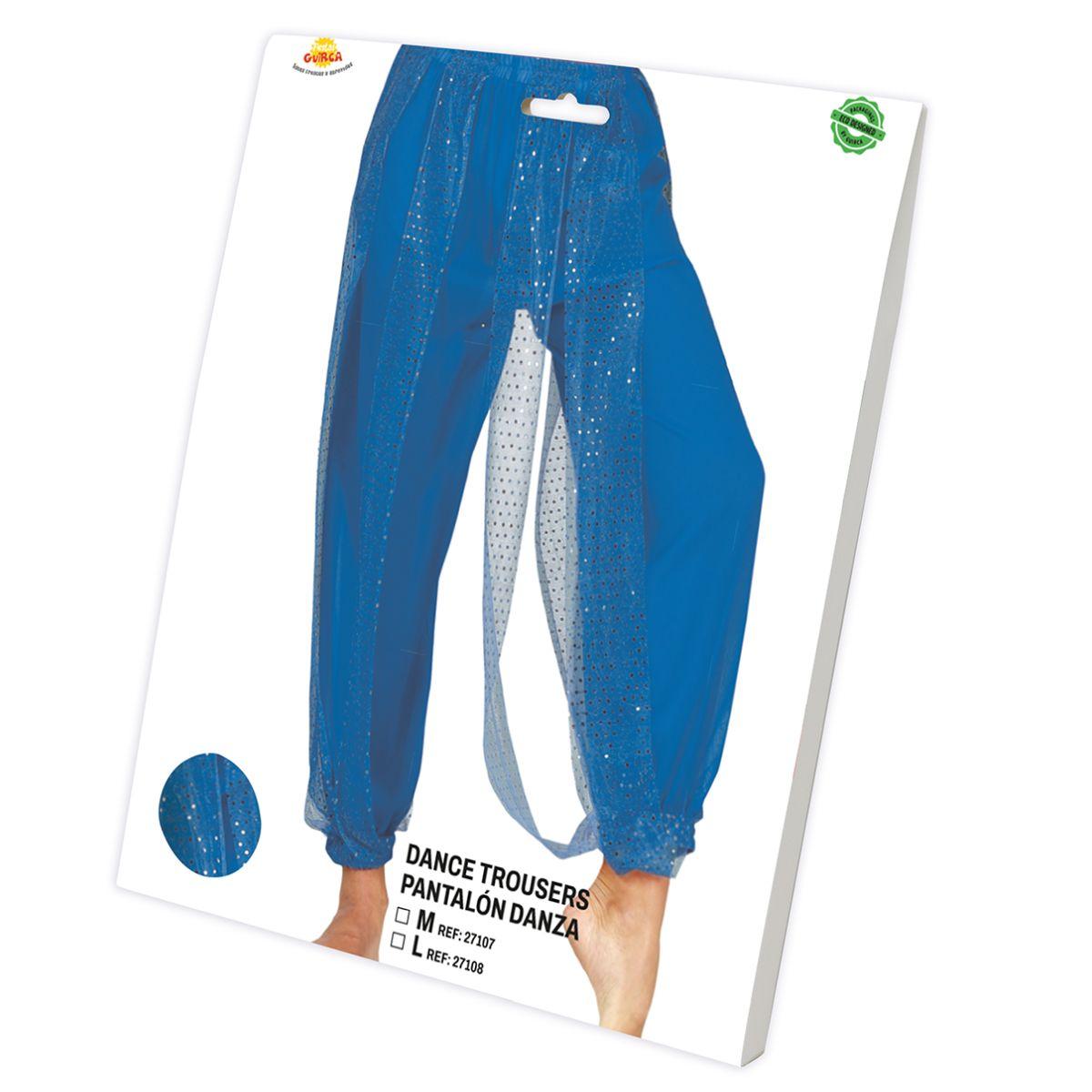 Pantalone odalisca danza del ventre blu