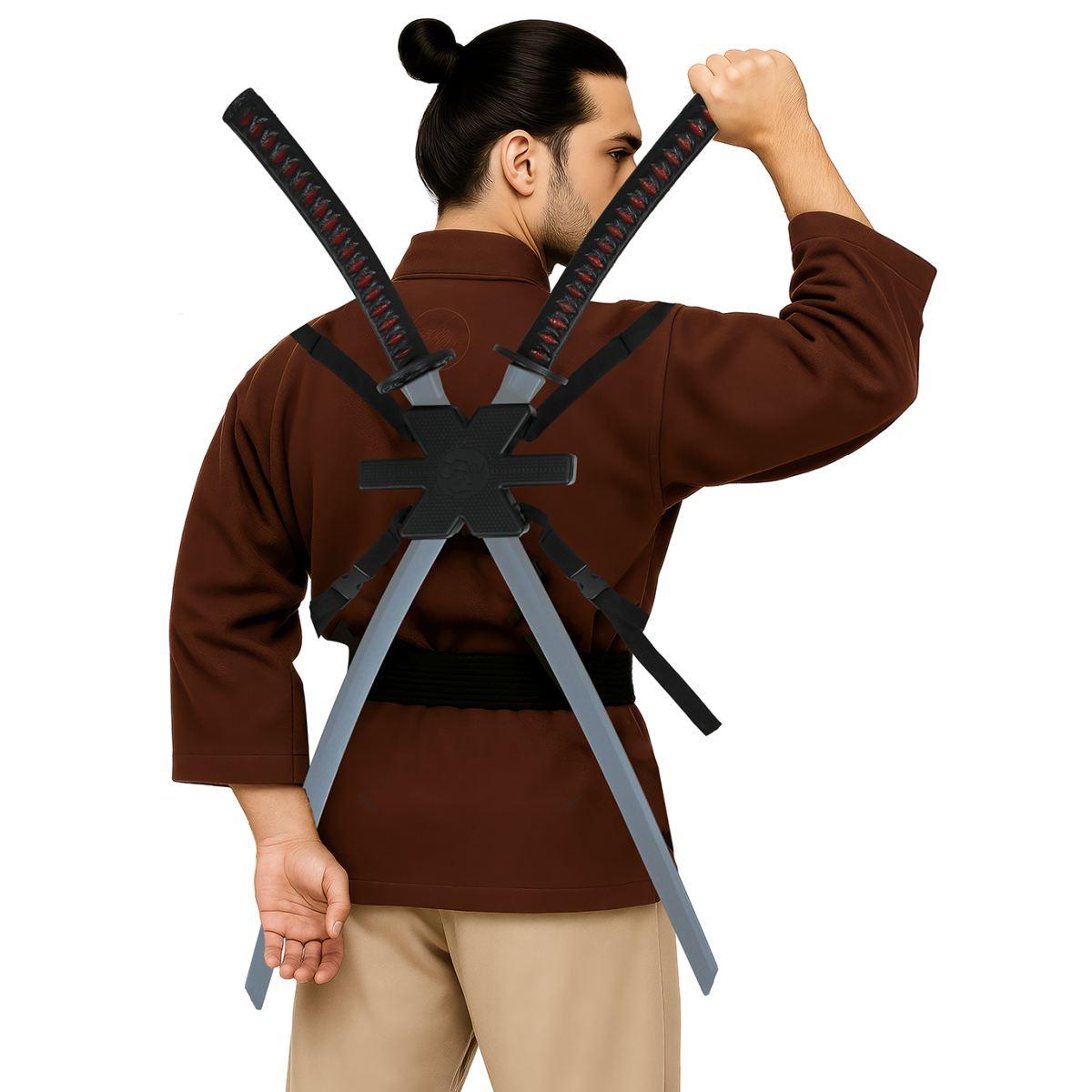 Spada samurai katana fodero da spalla
