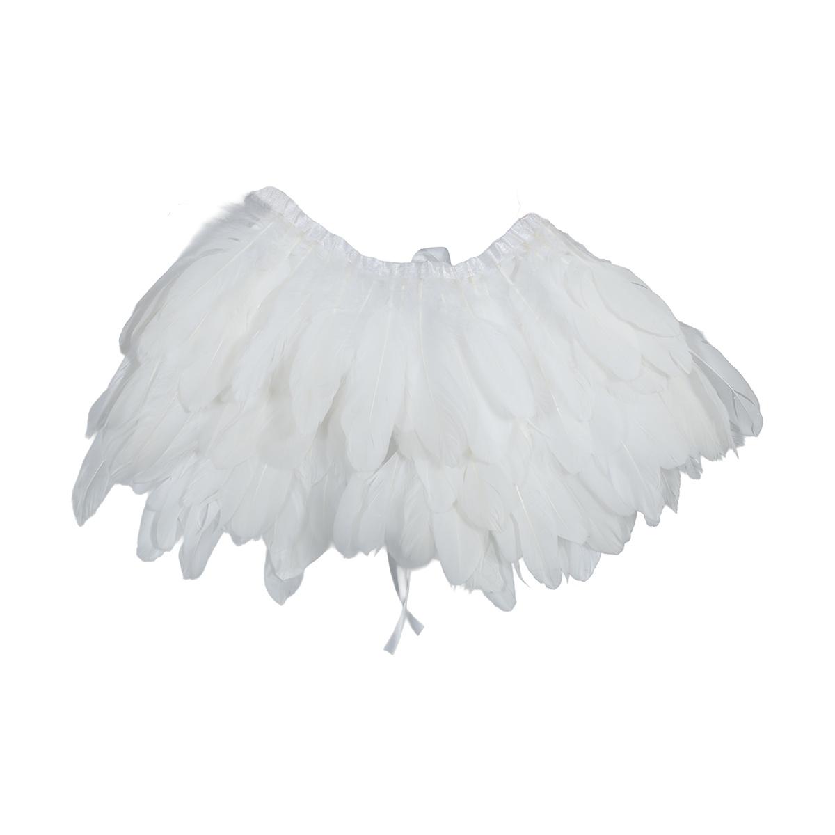 Coprispalle piume bianche