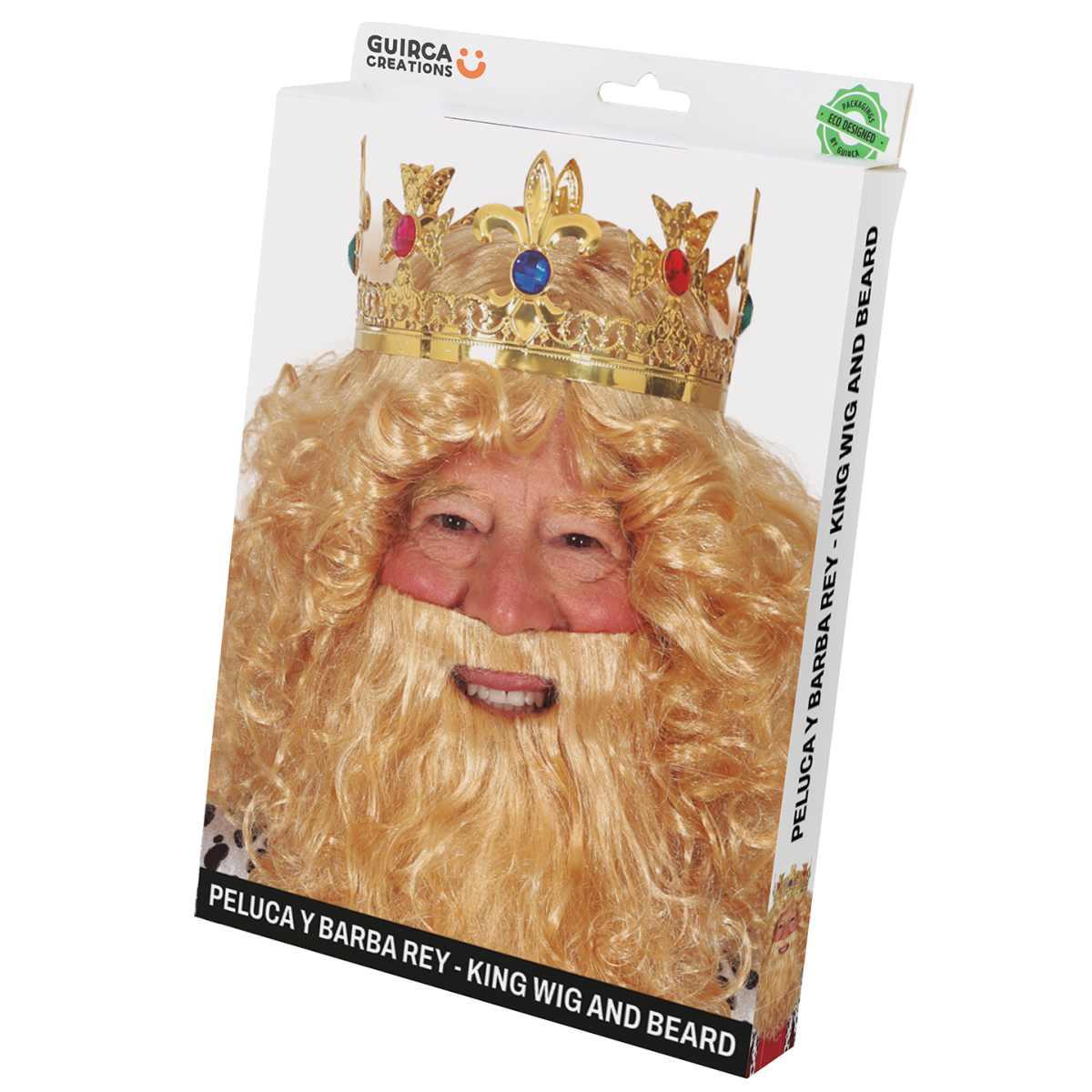 Parrucca capitano nera baffi