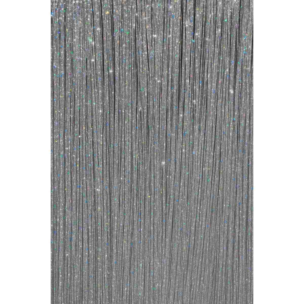Extension capelli argento glitter Set 3 pz