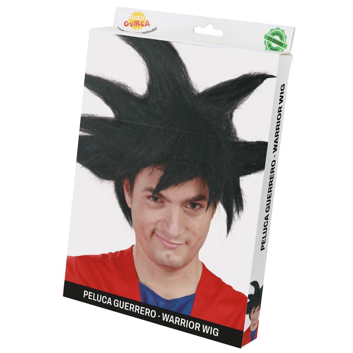 Parrucca guerriero dragon ball nera