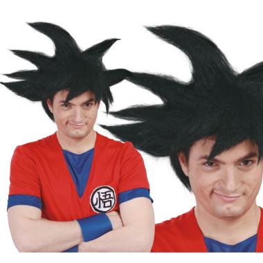 Parrucca guerriero dragon ball nera