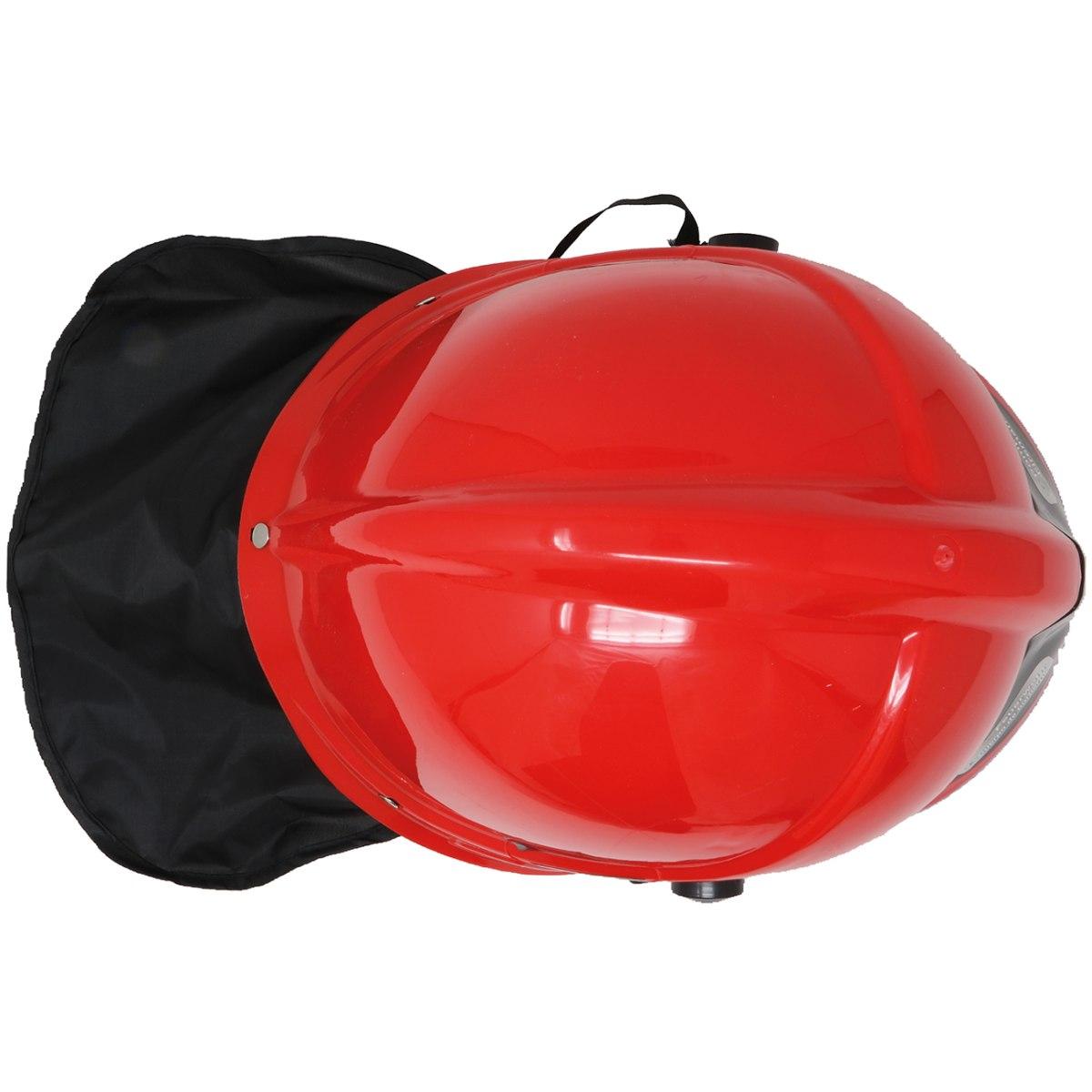 Elmo vigile del fuoco capo rosso