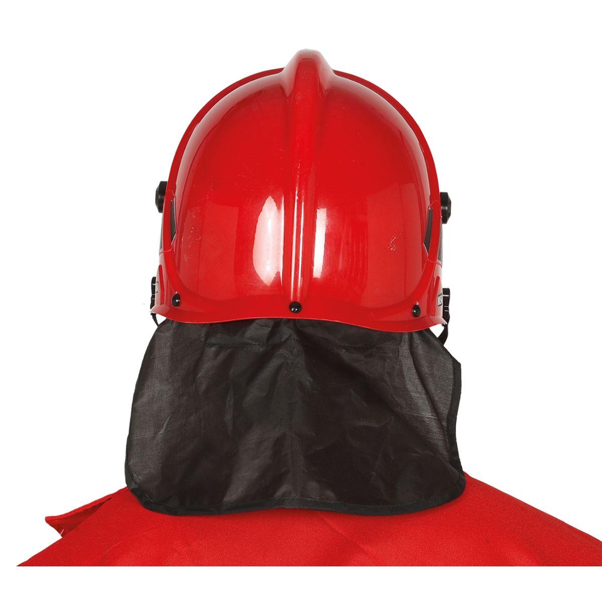 Elmo vigile del fuoco capo rosso