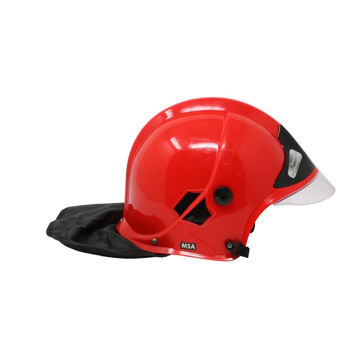 Elmo vigile del fuoco capo rosso