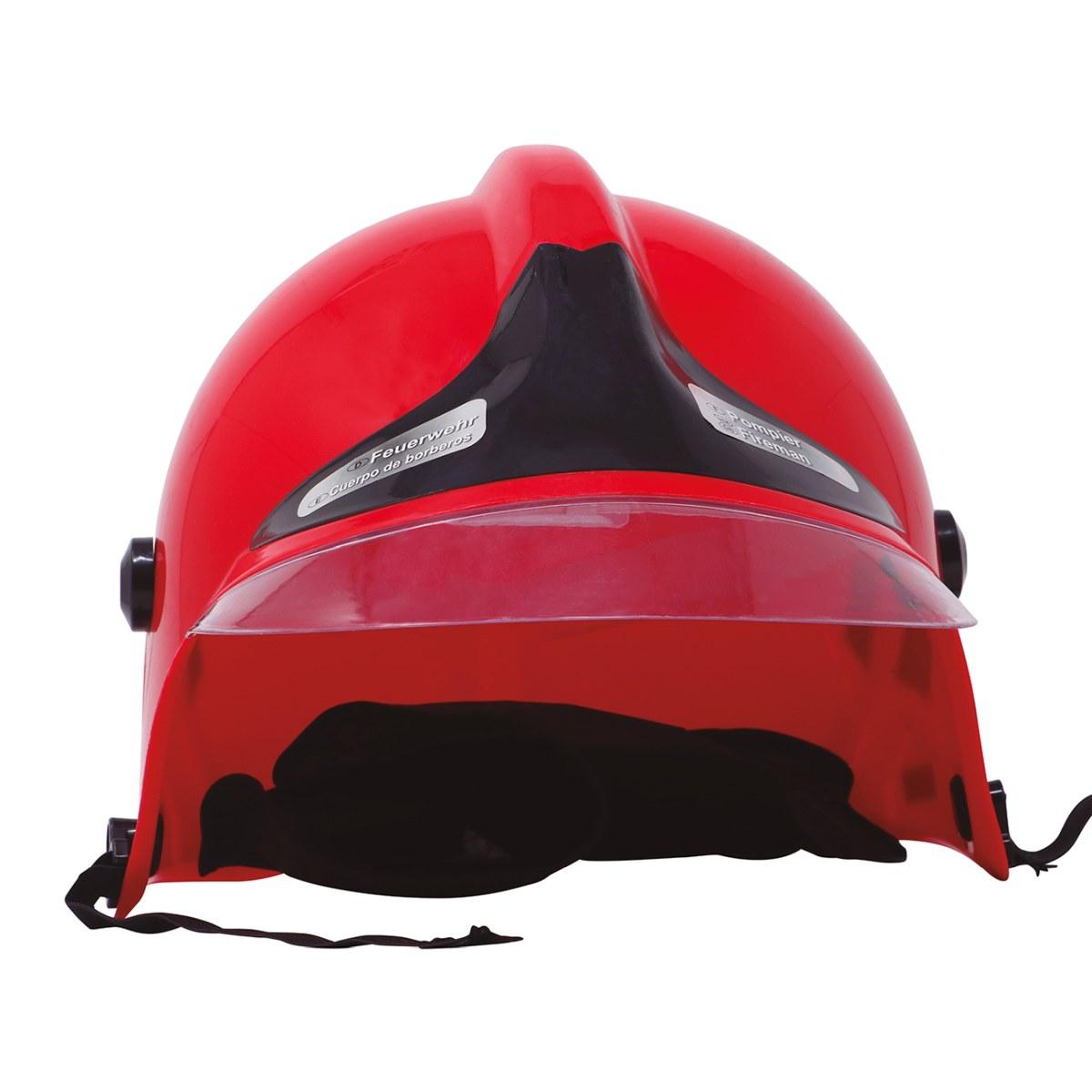 Elmo vigile del fuoco capo rosso